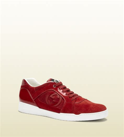 gucci red shoes ebay|red suede Gucci shoes.